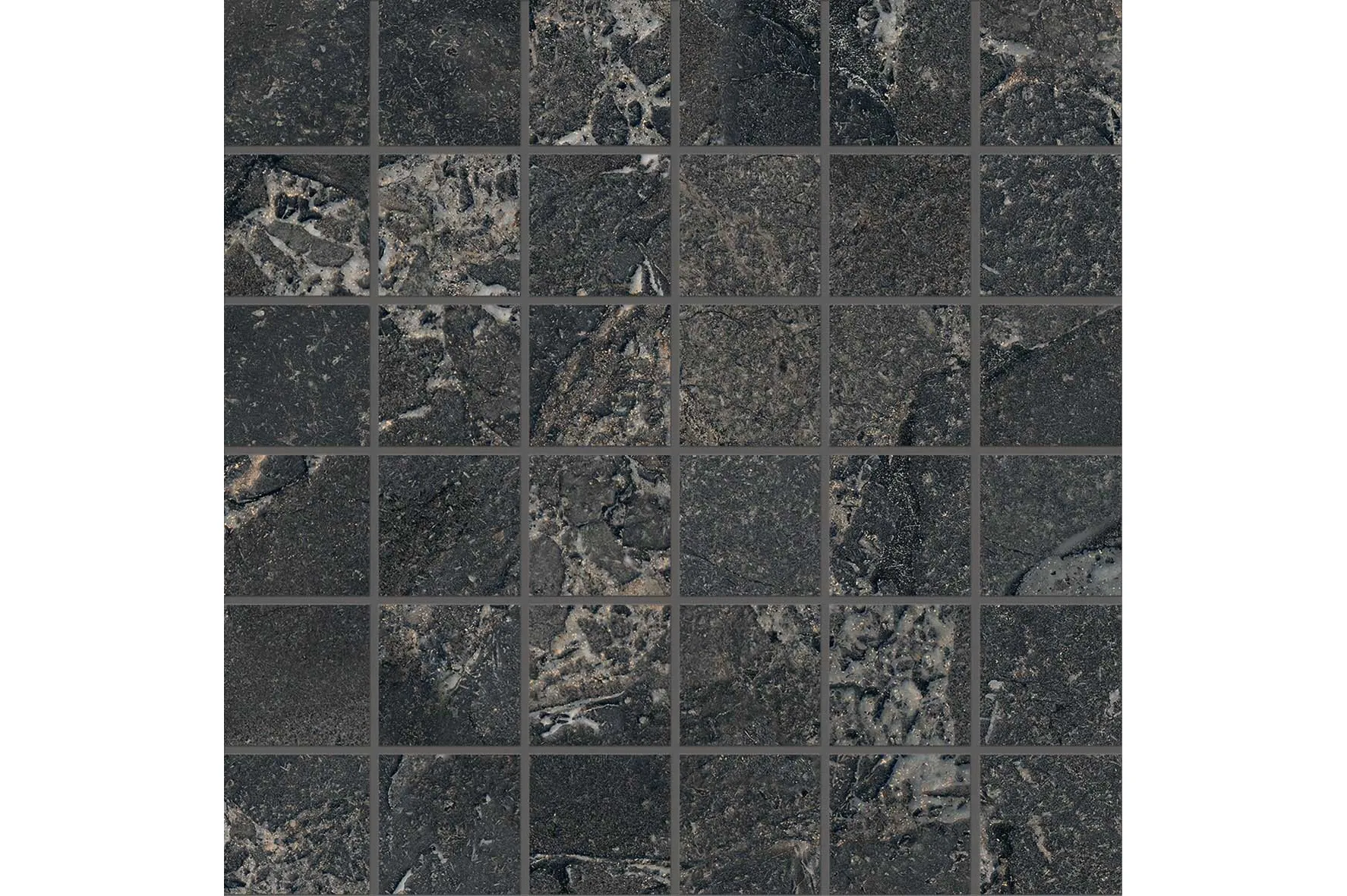 Керамогранит Provenza by Emil Group Unique Intensity Cobblestone Black Mosaico 5X5