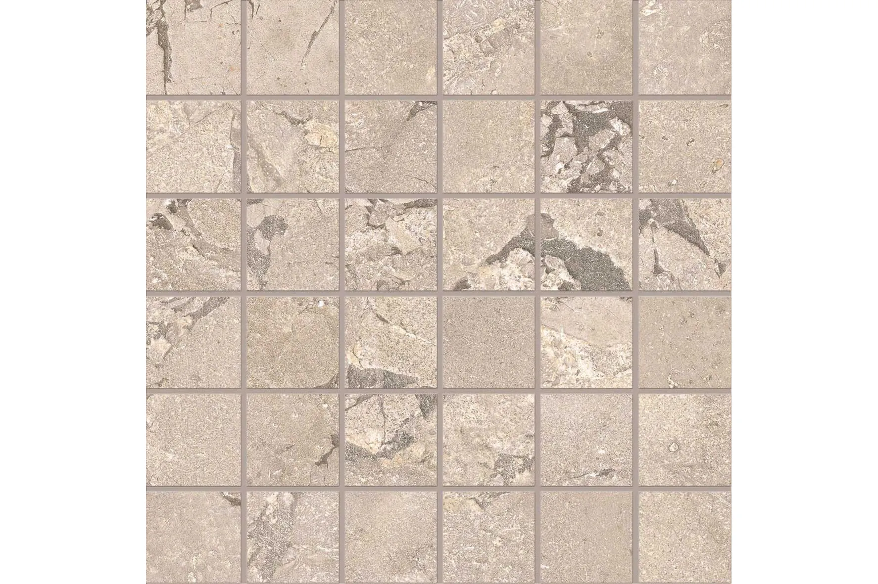 Керамогранит Provenza by Emil Group Unique Intensity Cobblestone Beige Mosaico 5X5