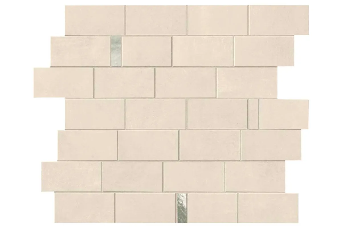 Керамогранит Atlas Concorde Boost Pro Ivory Minibrick Pro Olive Rifl