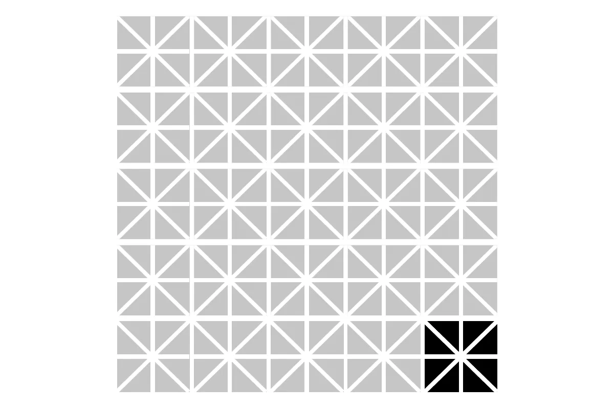 Керамогранит EtruriaDesign Victoria (Виктория) Mondrian Diamantato Montato Su Rete 30X45 Mesh Mounted On 12”X18”