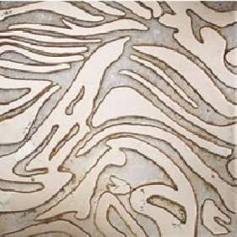 Мрамор Petra Antiqua Lacche 1 WAVE Fondo Argento - Decoro Biancone 30,5 x 30,5