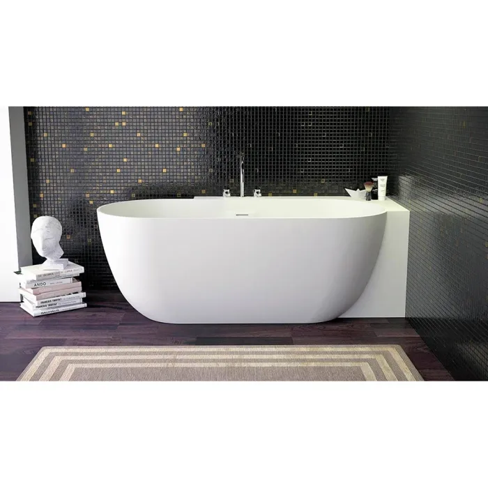 Cантехника Knief K.Stone Selected Ванна LOTUS CORNER R в правый угол, 190x95x63Hсм, с щелевым сливом переливом click-clack