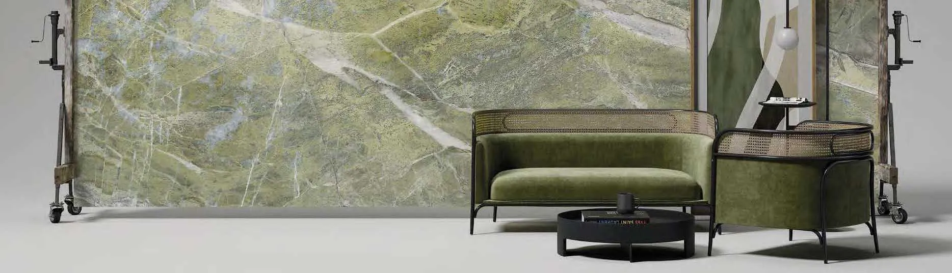 Керамогранит Level by Emil Group Marmi Irish Green Bookmatch B