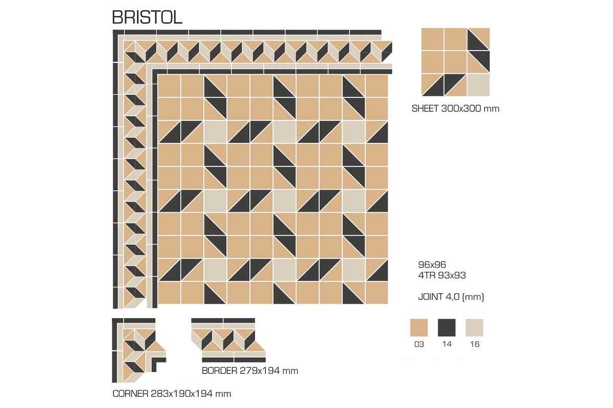 Керамогранит TopCer Victorian Designs (Викториан Дизайн) Bristol