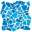 Mosaico Spaccatella Bicolore Azzurro Mare / Turchese Abbamar