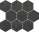 Mosaico Esagoni Black