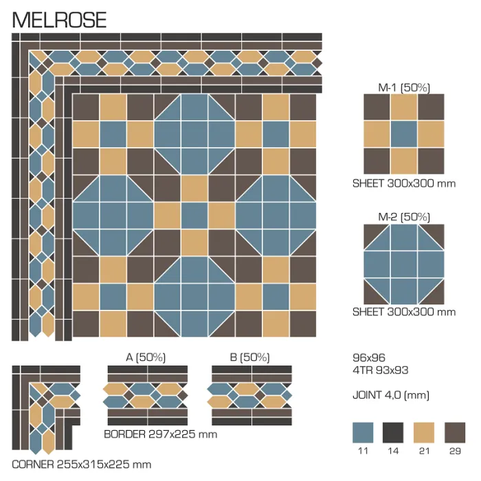 Керамогранит TopCer Victorian Designs Melrose
