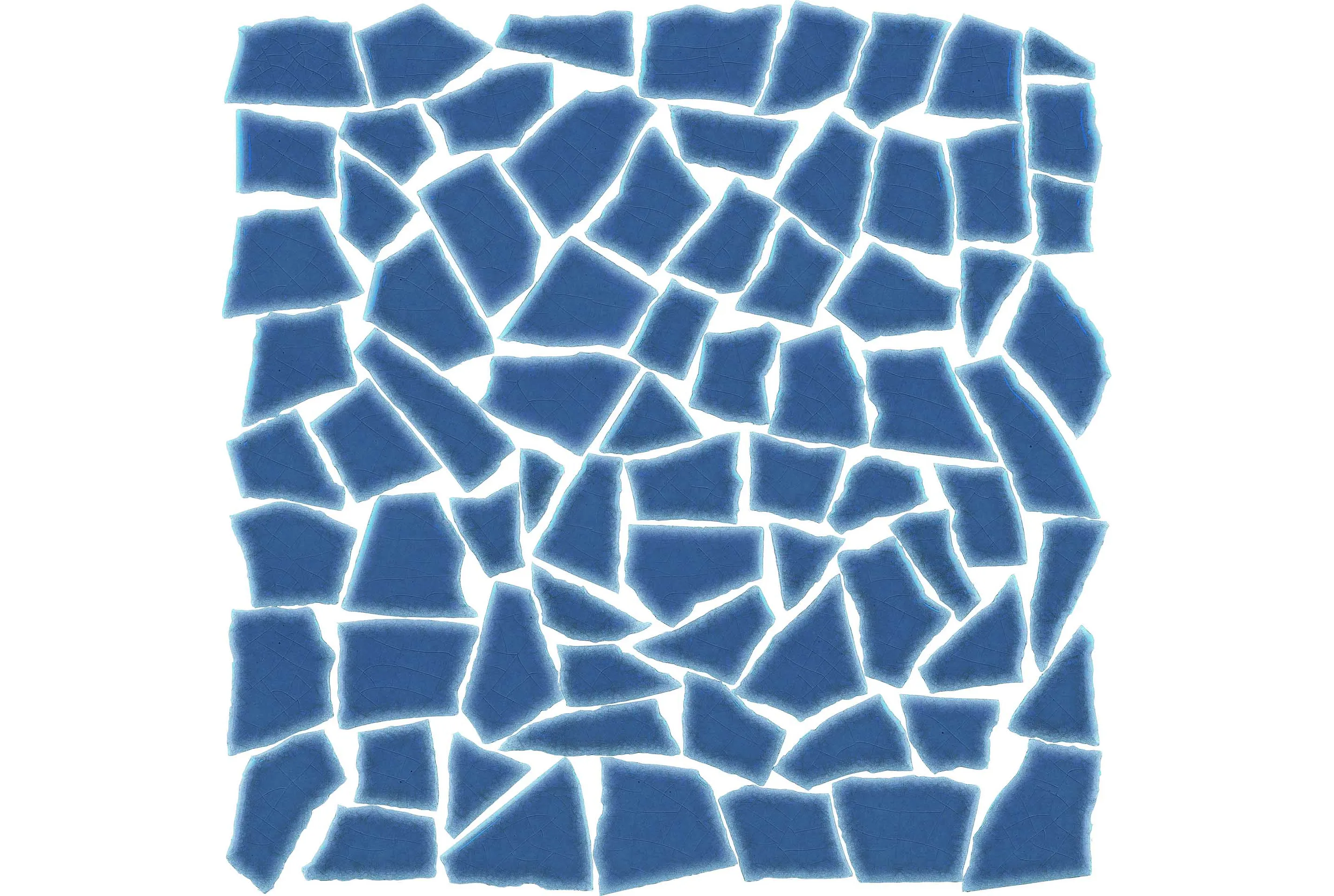 Керамогранит AcquarioDue Opus Mosaico Lucida Blu Elettrico