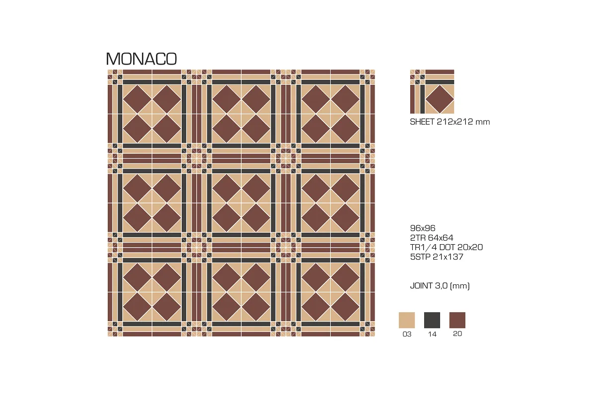 Керамогранит TopCer Victorian Designs Monaco