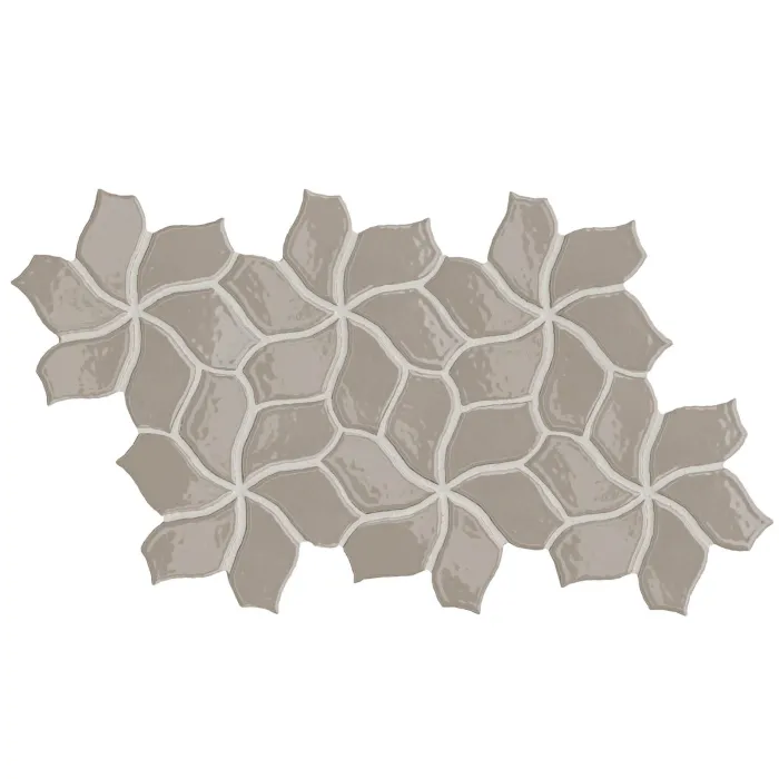 Керамогранит Mutina Botanica Flower grey glossy