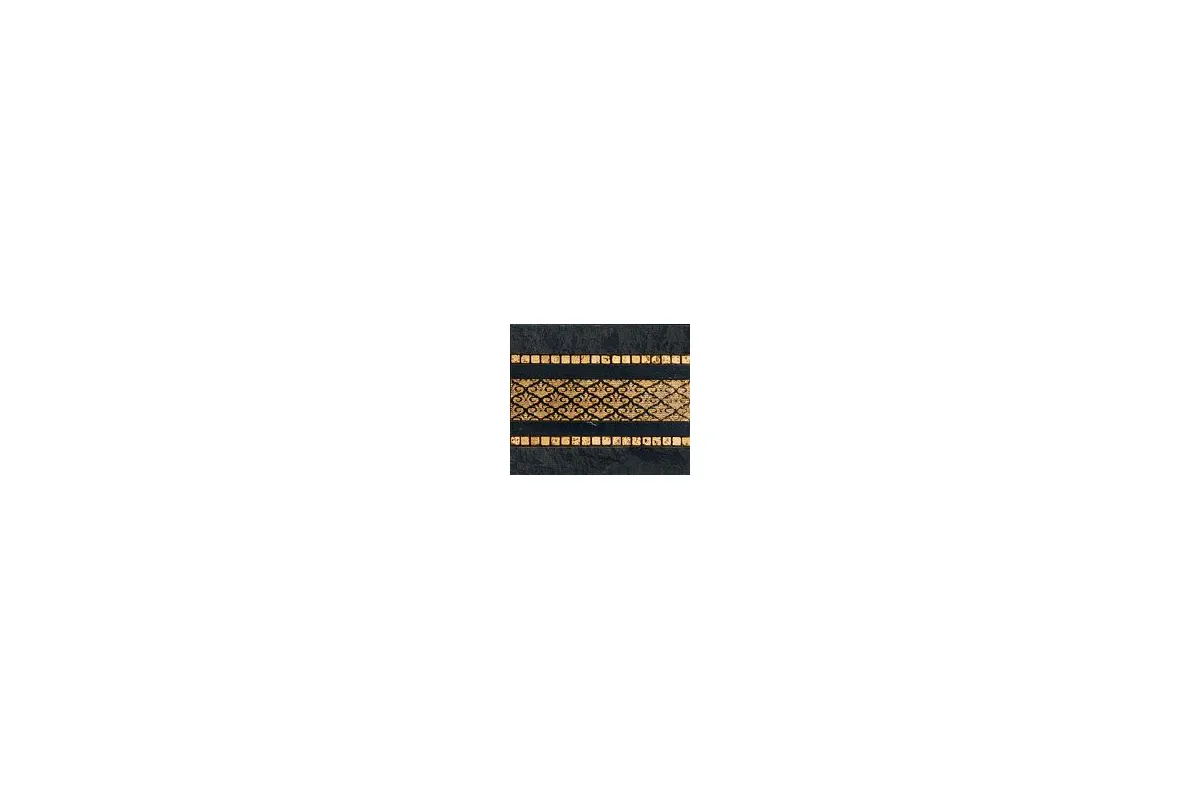 Мрамор Petra Antiqua Evolution 2 Braid 2 Nero Marquinia Gold 25,5 X 30,5 Cm