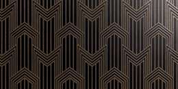 Geometria Ottone Su Nero
