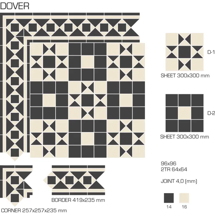 Керамогранит TopCer Victorian Designs Dover