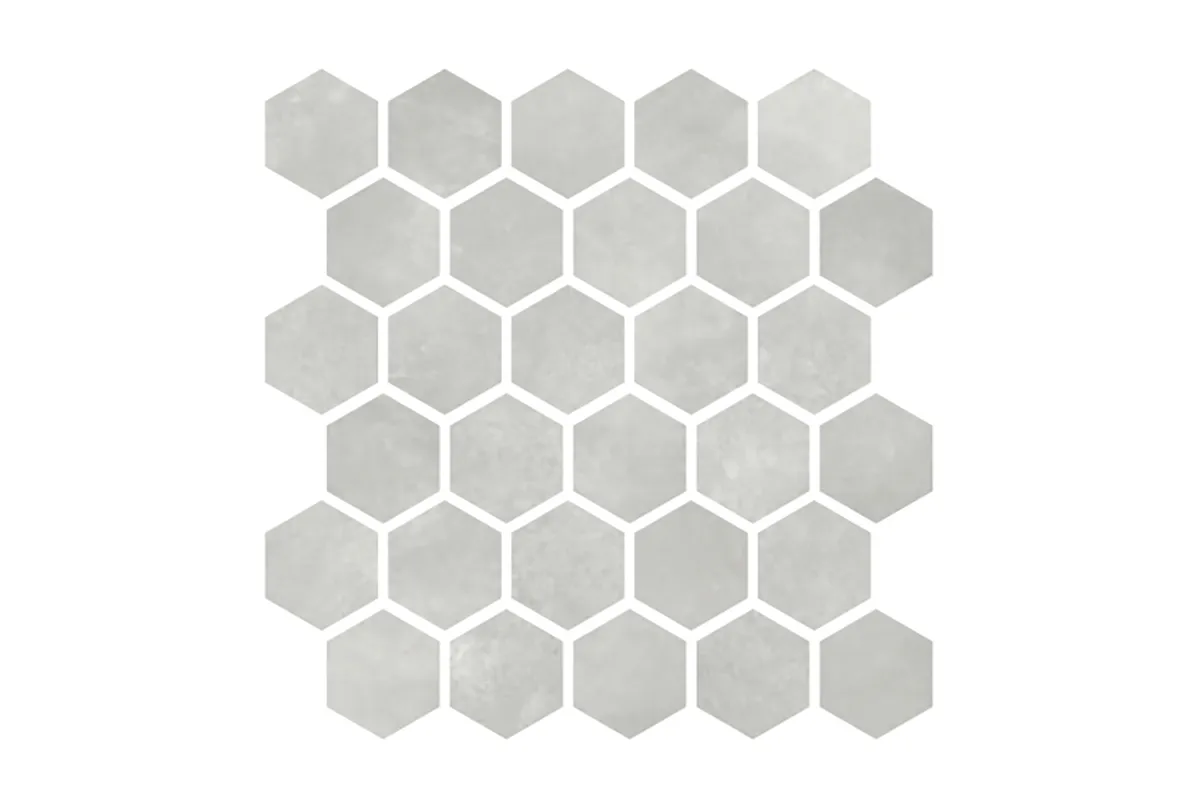 Керамогранит Cir Serenissima Materia Prima Mosaico Esagona Grey Velvet