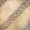 SCROLL Fondo Travertino Chiaro - Decoro Argento 30,5 x 30,5