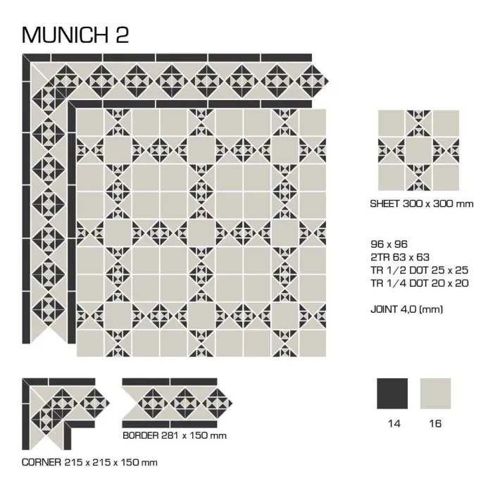 Керамогранит TopCer Victorian Designs Munich 2