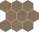 Mosaico Esagoni Copper