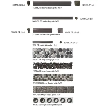 Керамогранит Tonalite Silk Piombo, Polvere E Grafite