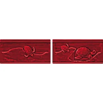 Керамогранит Settecento The Traditional Style Listello Turtles A + B Burgundy