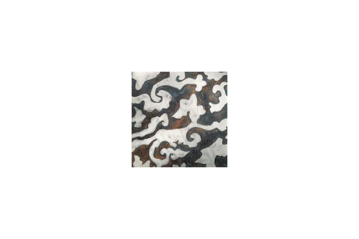 Мрамор Petra Antiqua Lacche 1 Heraldic Fondo Bronzo - Decoro Carrara 30,5 X 30,5