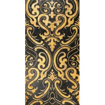 Мрамор Petra Antiqua Lacche 1 SHIRAZ 2 37 Fondo Nero Marquinia - Decoro Oro 30,5 x 60