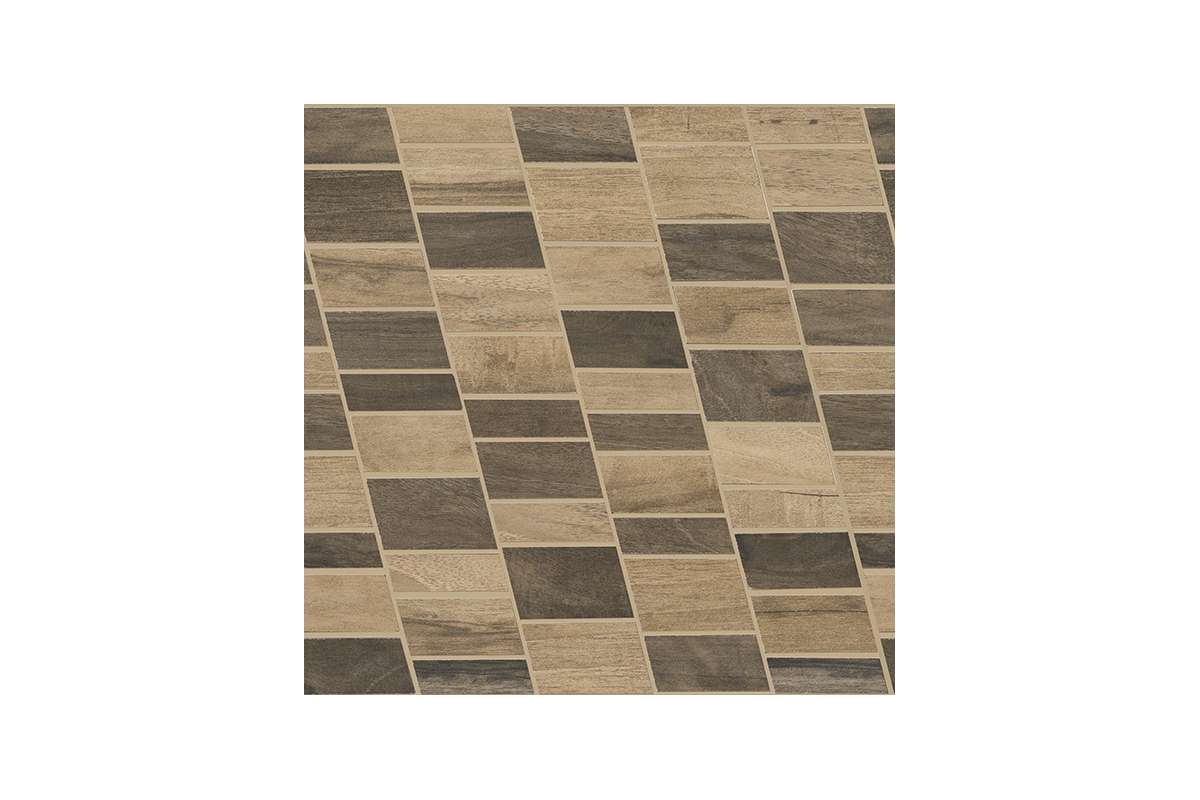 Керамогранит Ergon by Emil Group Wood Talk Mosaico Dyago Beige Brown