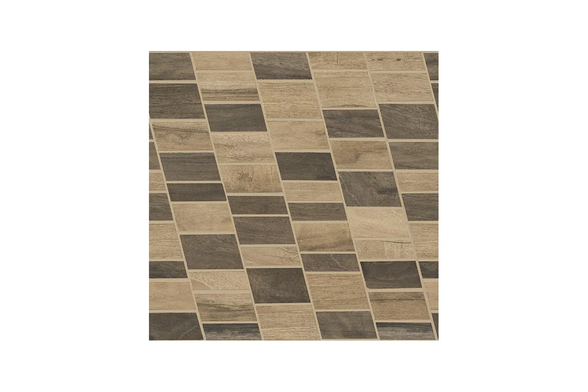 Керамогранит Ergon by Emil Group Wood Talk Mosaico Dyago Beige Brown