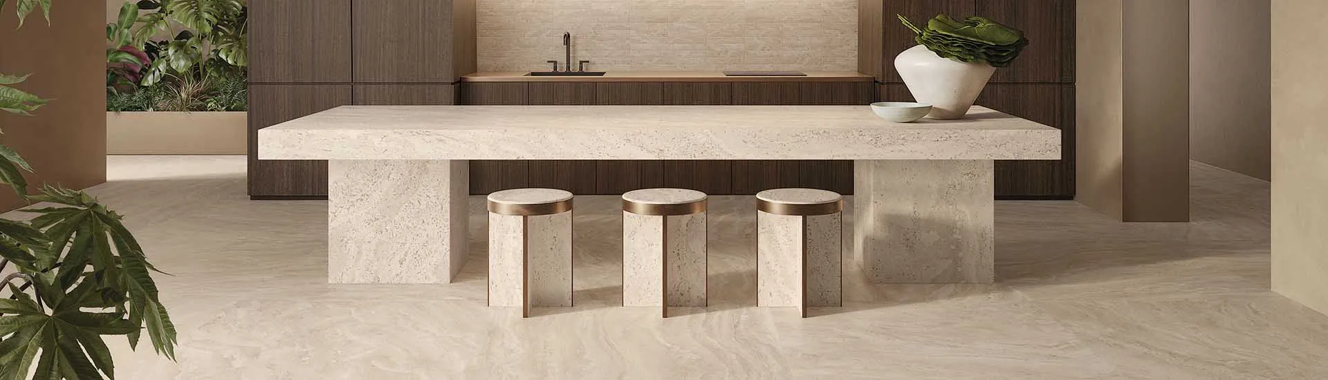 Керамогранит Emil Ceramica Dual Travertine Poro Chiuso Beige