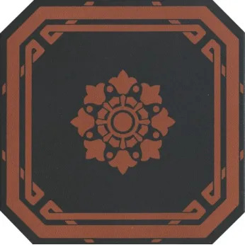 Керамогранит Grazia Ceramiche Old England (Старая Англия) Ottagono black chester