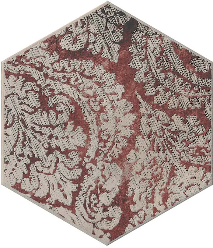 Керамогранит Cir Serenissima Miami Esagona S6 Collins Red Mq