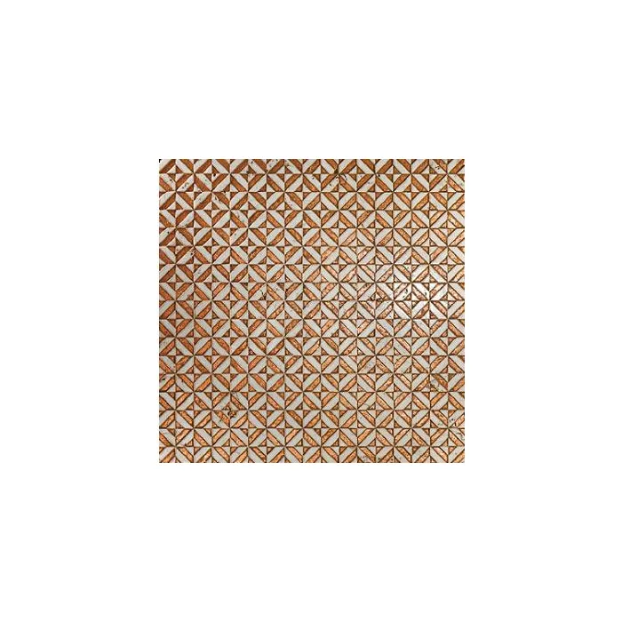 Мрамор Petra Antiqua Lacche 1 OPTICAL 3 Fondo Biancone Decoro Rame 30,5 x 30,5