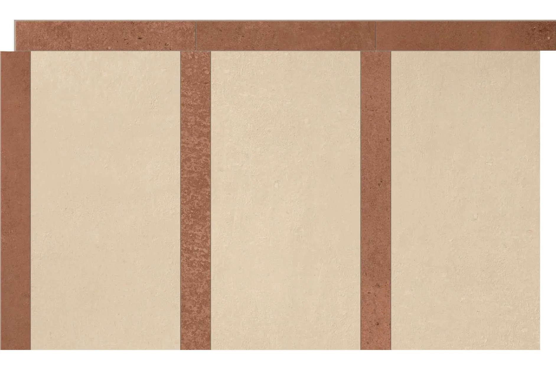 Керамогранит Florim Design SensiTerre Tappeto Conone Mattone