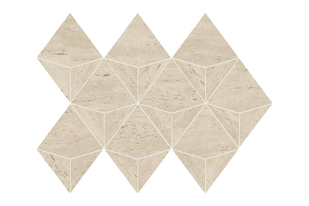 Керамогранит Atlas Concorde Marvel Travertine Pearl Mosaico Origami