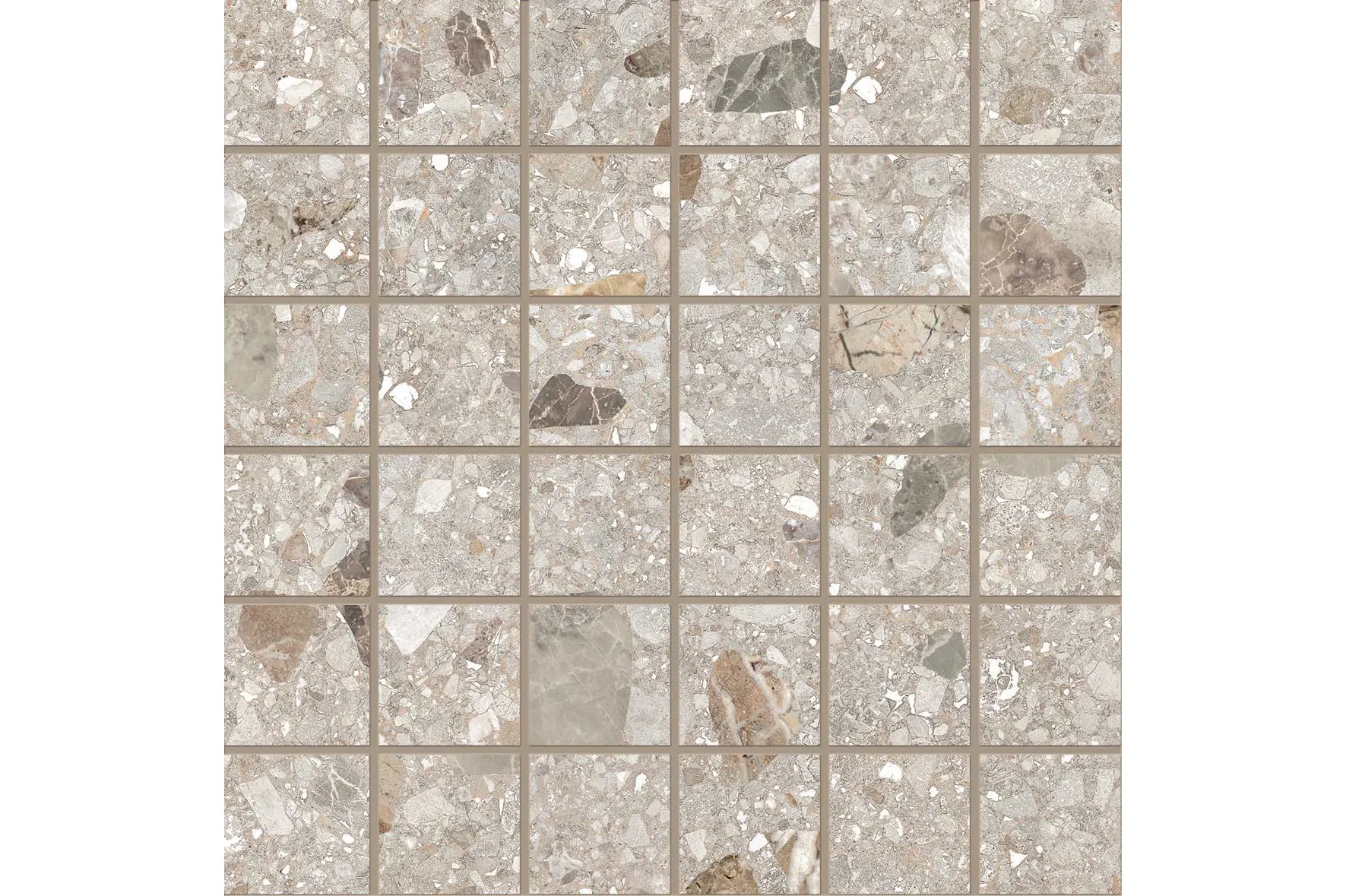 Керамогранит Ergon by Emil Group Lombarda Mosaico 5X5 Sabbia Mix