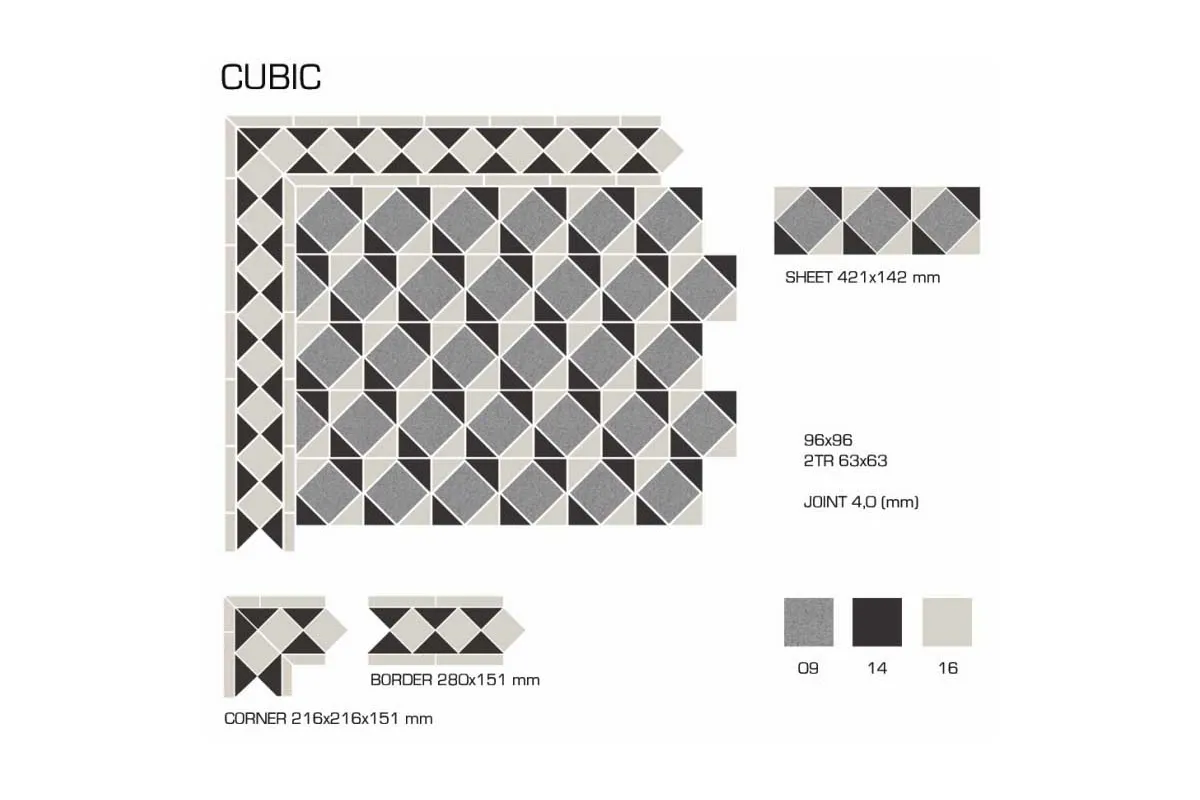 Керамогранит TopCer Victorian Designs Cubic