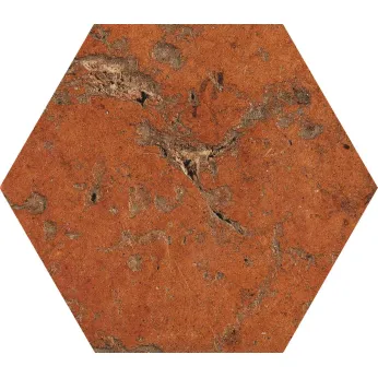 Керамогранит Cir Serenissima Cotto Del Campiano Rosso Siena Esagona