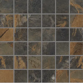 Керамогранит Emil Ceramica Tele Di Marmo Reloaded Fossil Brown Malevic Mosaico 5x5