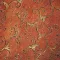 DAMASCO 2 Fondo Travertino Rosso - Decoro Oro 30,5 x 30,5