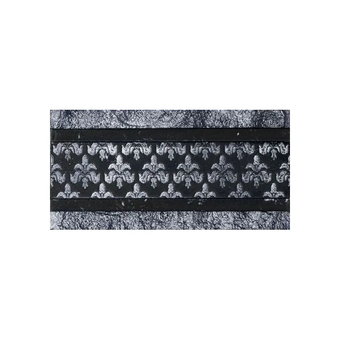 Мрамор Petra Antiqua Evolution 2 braid 6 nero marquinia indaco 15,5 x 30,5 CM