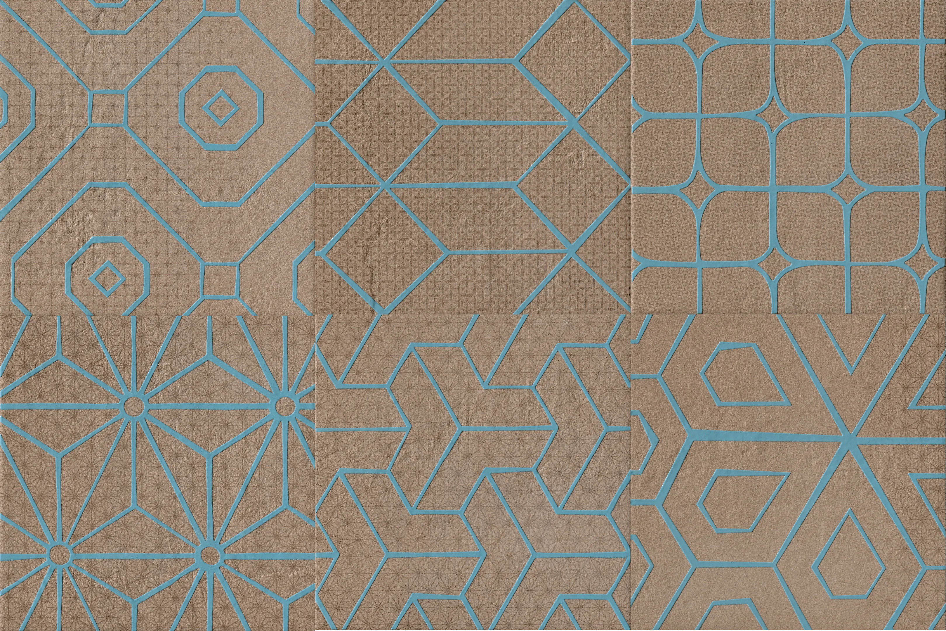 Керамогранит Cir Serenissima Mat Mat Sandal Dec Blu Mix 6