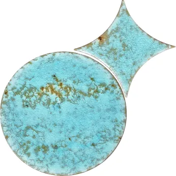 Керамогранит AcquarioDue Circle Set Turchese Craquele