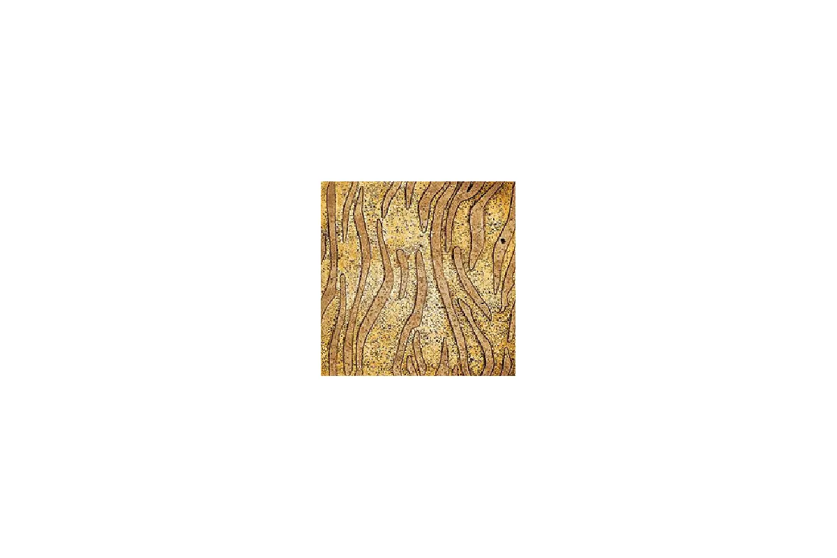 Мрамор Petra Antiqua Lacche 1 Velvet Fondo Oro - Decoro Travertino Noce 30,5 X 30,5