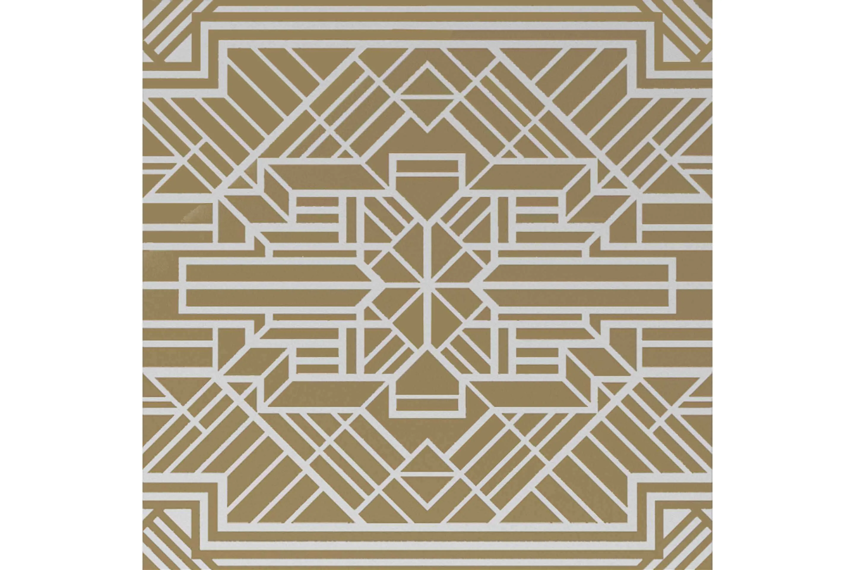 Керамогранит Petracers Swing Labirinto Ottone Su Bianco