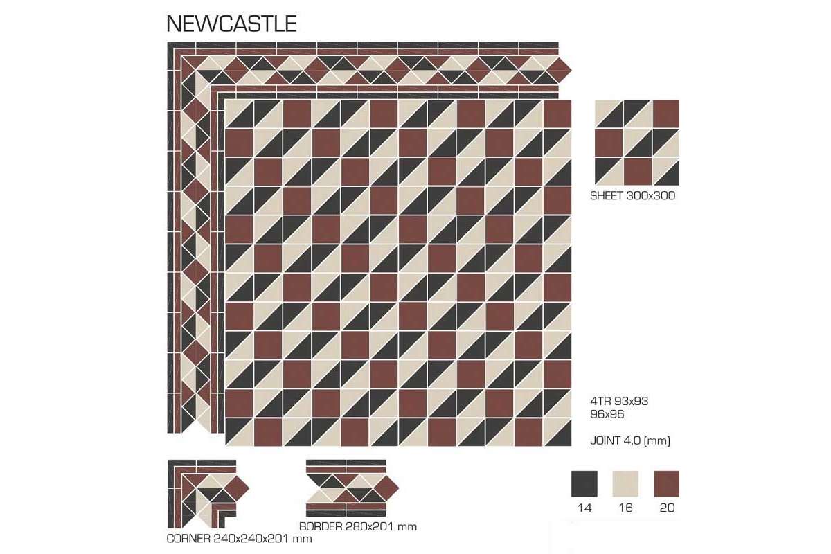 Керамогранит TopCer Victorian Designs (Викториан Дизайн) Newcastle