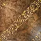 SCROLL Fondo Radica - Decoro Oro 30,5 x 30,5