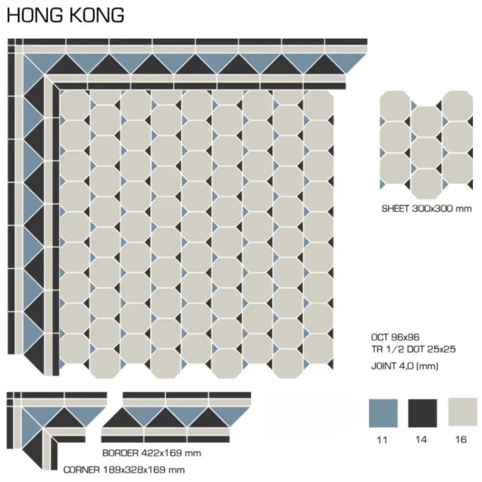 Керамогранит TopCer Victorian Designs Hong kong
