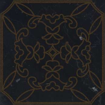 Керамогранит Vallelunga Cut On Size Tozzetto Classico Nero Marquinia Bronzo