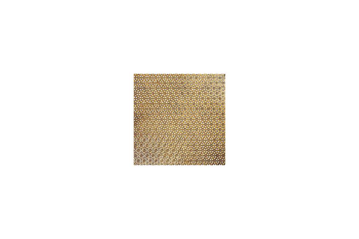 Мрамор Petra Antiqua Lacche 1 Optical 7 Fondo Biancone - Decoro Oro 30,5 X 30,5
