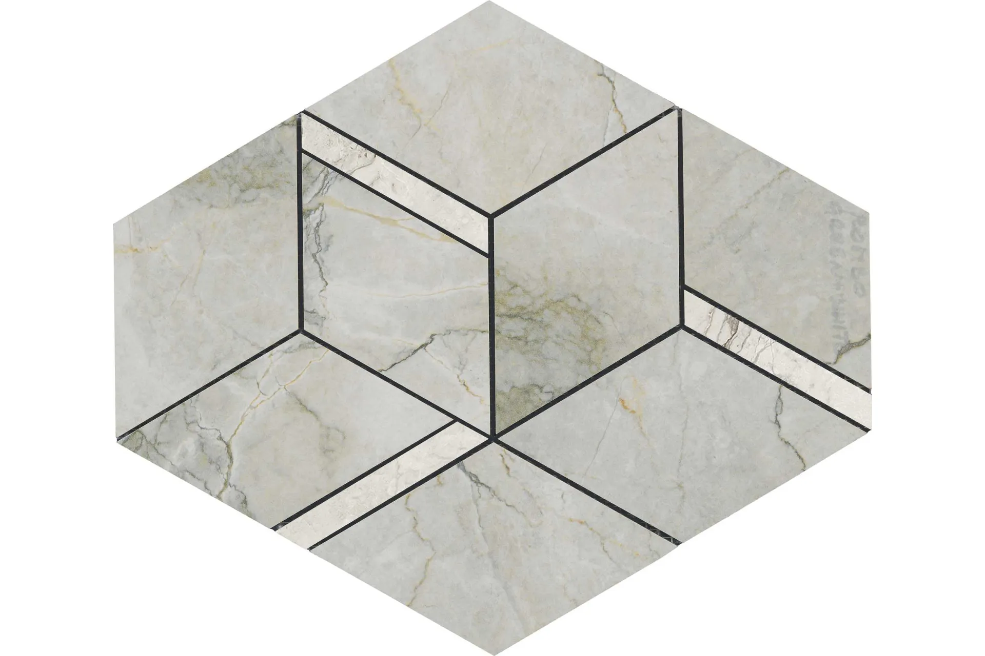 Керамогранит La Fabbrica Bolgheri Stone Rombo Sage-White