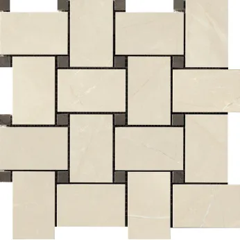 Керамогранит Cir Serenissima Gemme Mosaico Basket Breccia Sabbia/Fossena